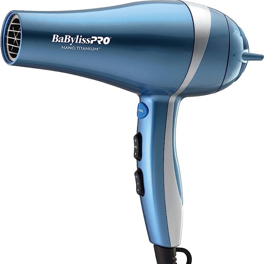 Babyliss PRO Nano Titanium High-Speed Dual Ionic Dryer BNT9100 Blue BRAND NEW